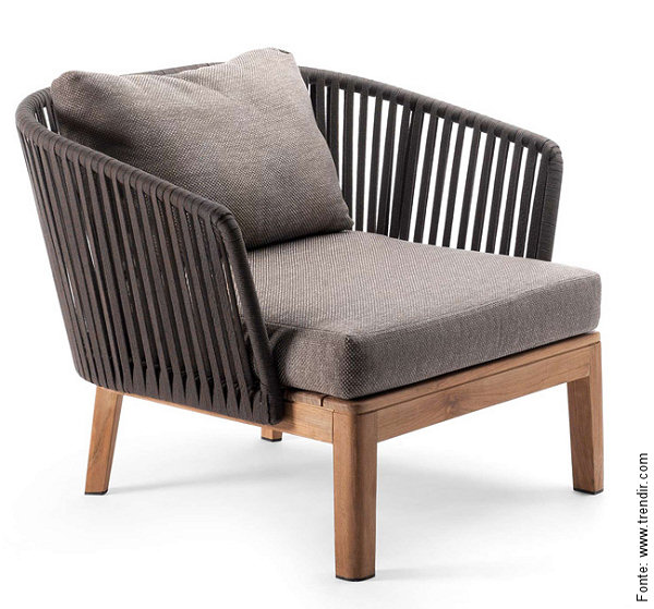 O modelo de poltrona da linha também tem um design bastante confortável.